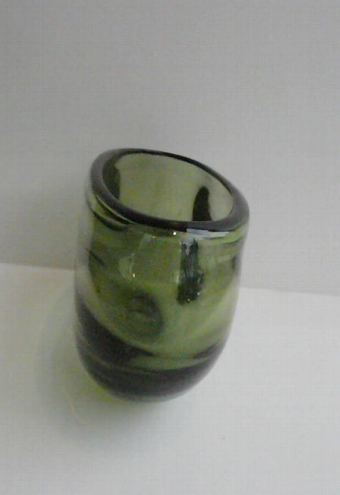 Antique Mid C20th Green Vase