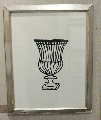 Urn in Vintage Frame