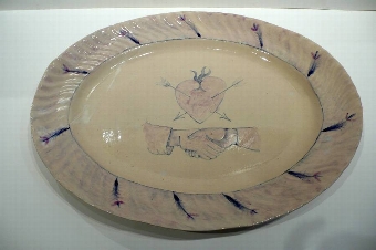 Large Held Hands Platter