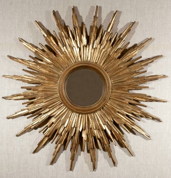Large Mid C20th Sunburst Mirror