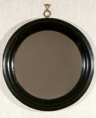 Mid C20th Round Painted Mirror