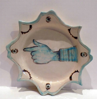 Plate with Pointing Hand