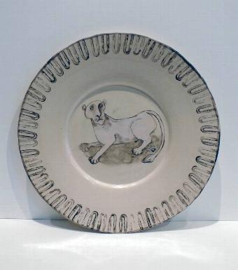 Tiger Plate with Cubed Border