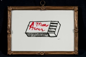Mon Amour in Vintage Frame