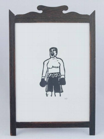 Boxer Grrr in Vintage Frame