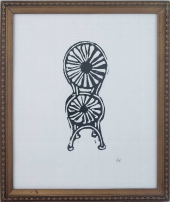 Small Garden Chair in Vintage Frame