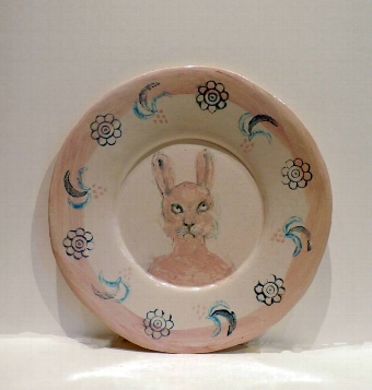 Claudia Rankin Cross Rabbit Plate