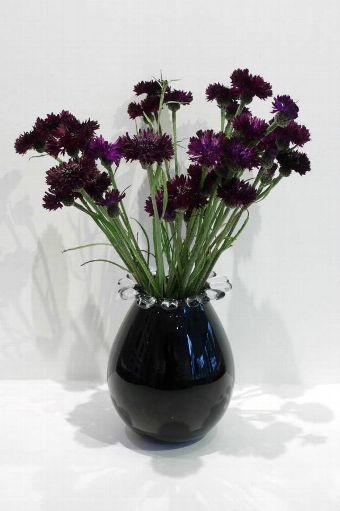 Large Aubergine Papaver Vase