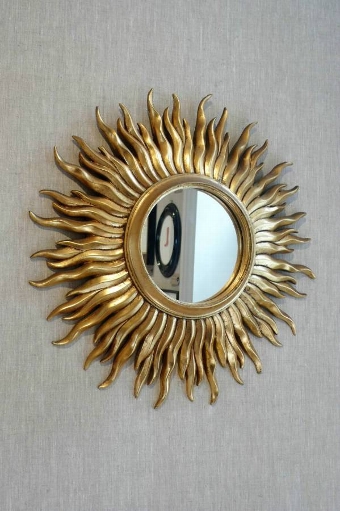 Mid 20th French Sunburst Mirror