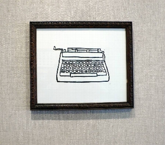 Modern Typewriter in Vintage Frame