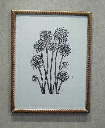 Chrysanthemum in Vintage Frame