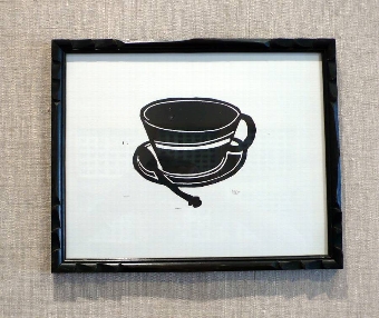 Coffee Cup in Vintage Frame