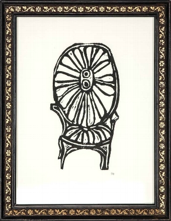 Large Garden Chair in Vintage Frame