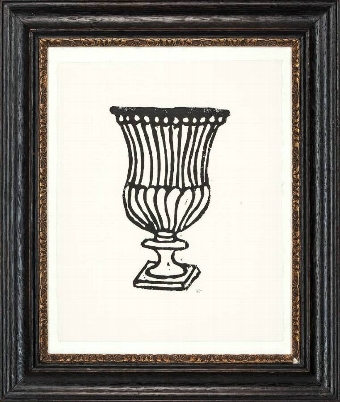 Urn in Vintage Frame