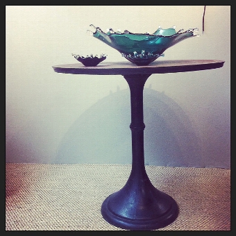 Cast Iron Ebonised Ships Table