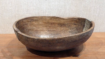 Oval Wooden Bowl