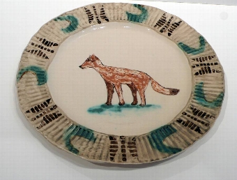 Claudia Rankin Bandit Fox Plate