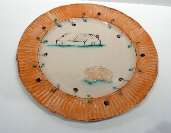 Claudia Rankin Evicted Rabbit Plate