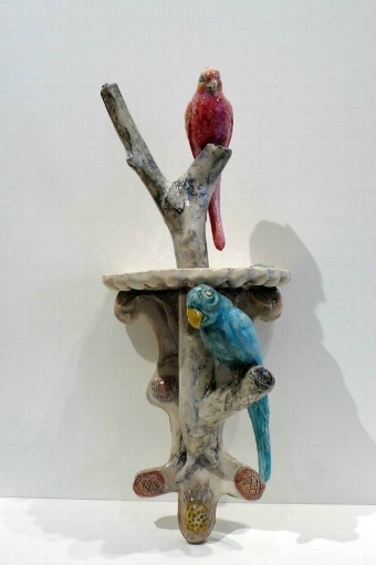 Claudia Rankin Lovebirds Sconce