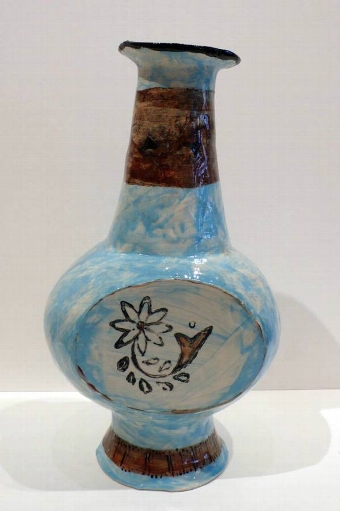 Antique Claudia Rankin Vase with Magpie