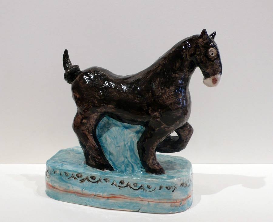Antique Claudia Rankin Black Horse