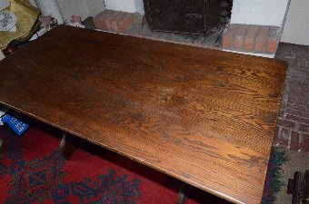 Antique Jacobean style Oak refectory dining table