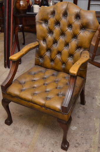 Antique A Beautiful pair of Chesterfield chairs