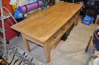 Antique Fine pine farmhouse table C1900