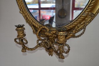 Antique A stunning gilded girandole