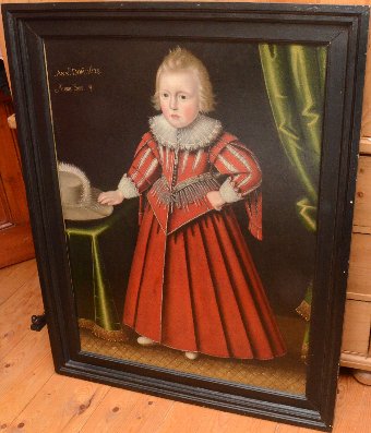 Antique Portrait of a boy 1628
