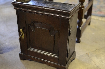 Antique Very Rare English locking16th Century spice cabinet