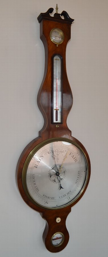 Antique Wheel Barometer by M Peeraglio, London  12