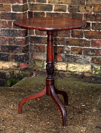 19th Century oak tilt-top wine table