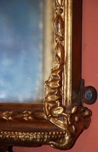 Antique Victorian gilt corner shelf, circa 1850