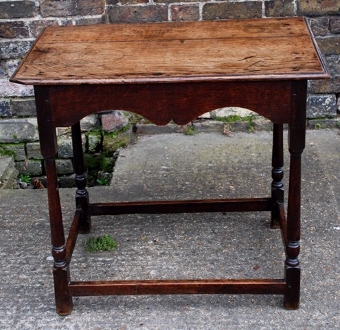 Circa 1720 Oak Side Table