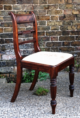 Antique Set of Six Regency Mahogany Dining Chairs