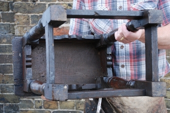 Antique Circa 1600 Oak Joint Stool