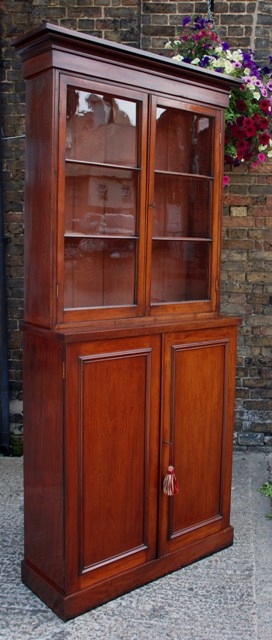 Antique Victorian mahogany bookcase