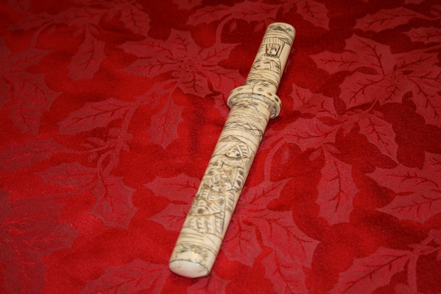 19th century Japanese bone Tanto 