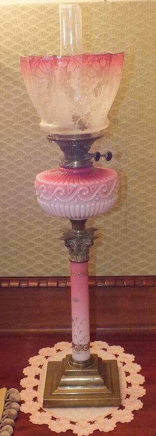 Victorian oil lamp
