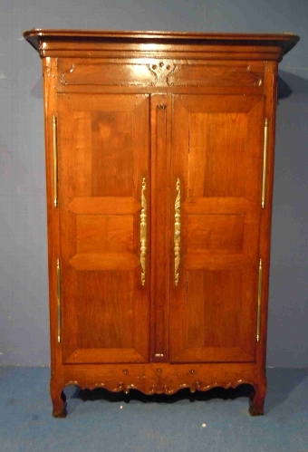 Antique French period solid oak Armoire wardrobe