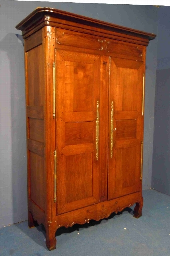 Antique French period solid oak Armoire wardrobe