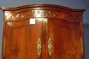 Antique French period oak Armoire Wardrobe from Saint-Malo