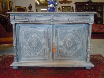 French Antique shabby chic painted Buffet/ Sideboard/ Hall console/Hunt Cupboard