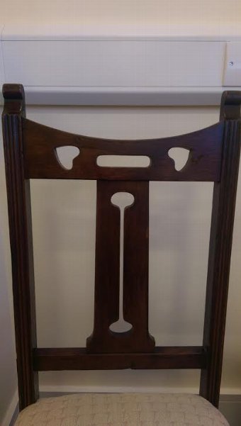 Antique  Original  Victorian oak dining chairs 19 th 1800-1899