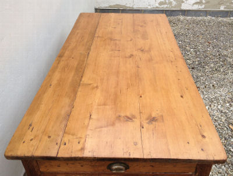 Antique 19th century pine farmhouse table