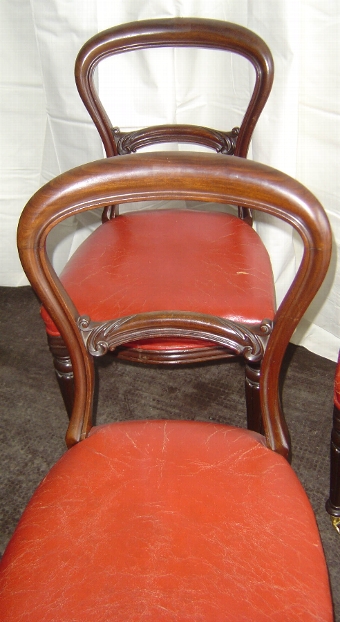Antique A Set of Five Early Victorian Mahogany Dining Chairs