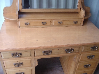 Antique A Late 19th Century Victorian Ash Dressing Table