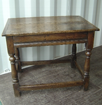 A 17th Century Oak Side Table
