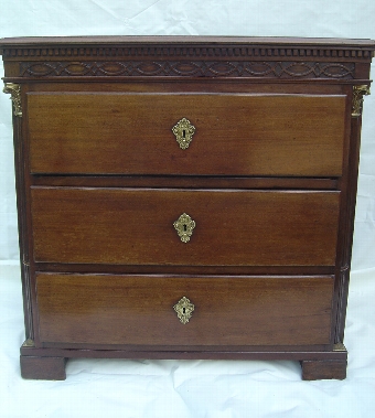 A 19th Century Continental Mahogany Chest of Drawers